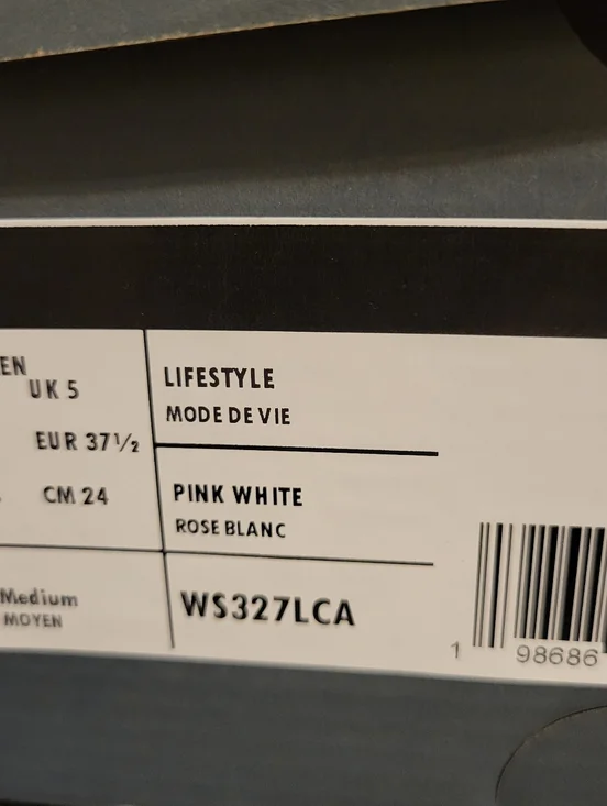 New Balance 327 Women's Pink Lace Accent with 'N' Logo ,size 7.very rare ! - Picture 15 of 15